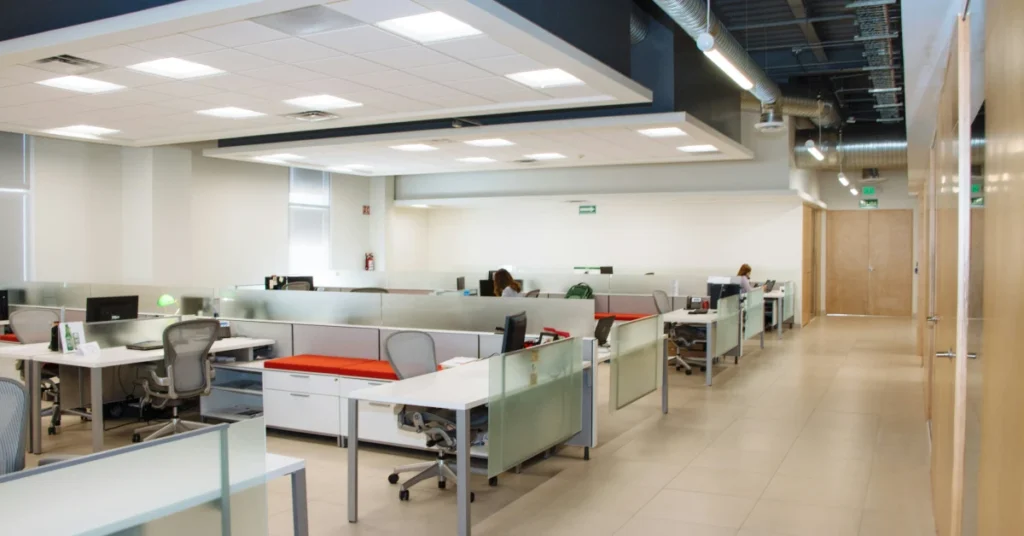 office constructed by magnesium oxide panels