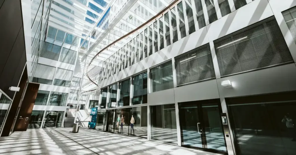 shopping mall protected by mgo panels